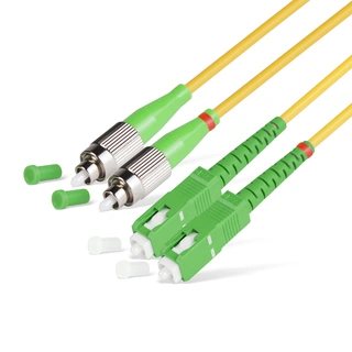 Патч Корд Оптоволоконный SC/APC-LC/APC SM 9/125 Duplex 3.0мм 1 м 