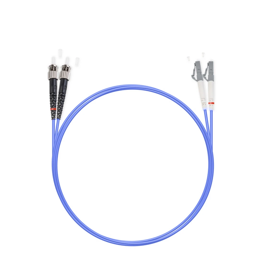 Патч Корд Оптоволоконный LC/UPC-ST/UPC MM OM4 50/125 Duplex 3.0мм 1 м  - фото 2