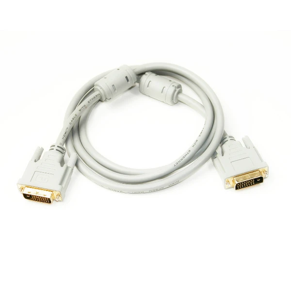 Видео кабель PowerPlantDVI-D 24M-24M, 1.5м, Double ferrites KD00AS1283