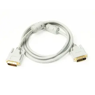 Видео кабель PowerPlantDVI-D 24M-24M, 1.5м, Double ferrites KD00AS1283