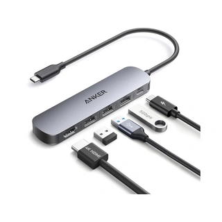 Концентратор Anker USB-C (5-in-1, 4K HDMI) (A8357HA0) Серый - фото 3