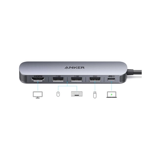 Концентратор Anker USB-C (5-in-1, 4K HDMI) (A8357HA0) Серый - фото 2