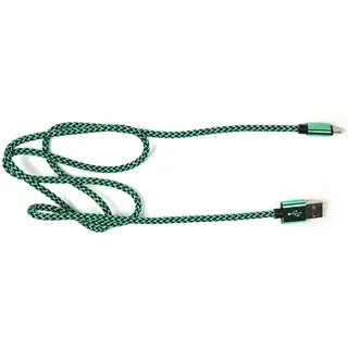 Кабель PowerPlant USB 2.0 AM - microUSB 1м CA910229 Green