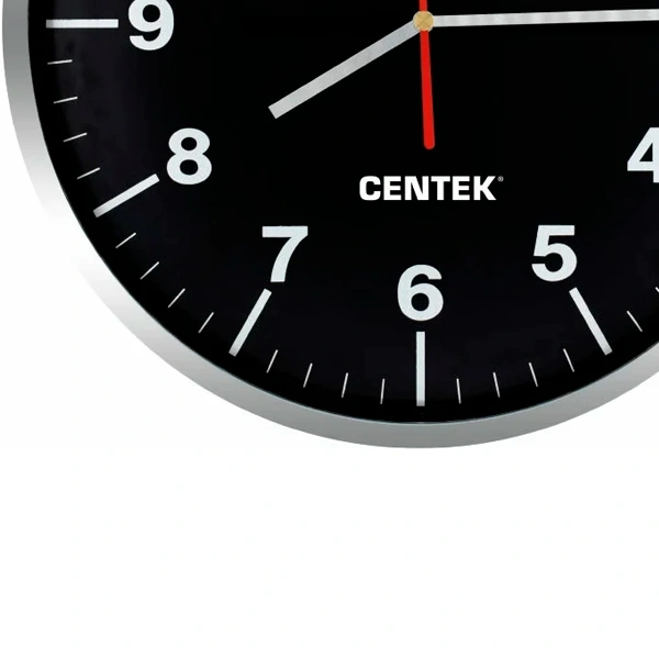 Часы настенные Centek CT-7100 Black 30 см - фото 2