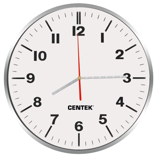 Часы настенные Centek CT-7100 White 30 см