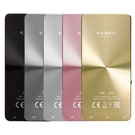 МР3 плеер teXet 60-Т 8ГБ Pink - фото 2