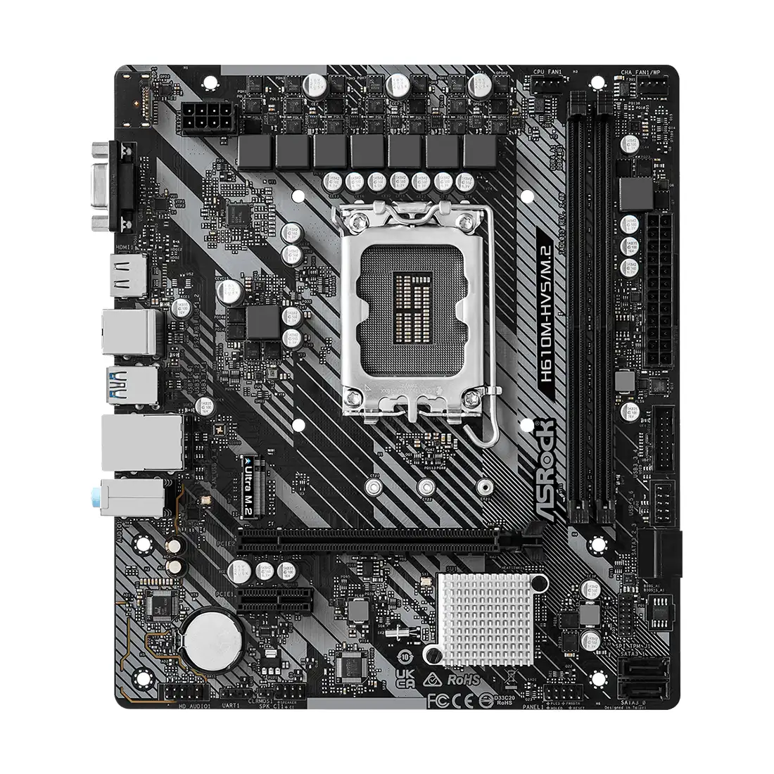 Материнская плата ASRock H610M-HVS/M.2 R2.0  - фото 2