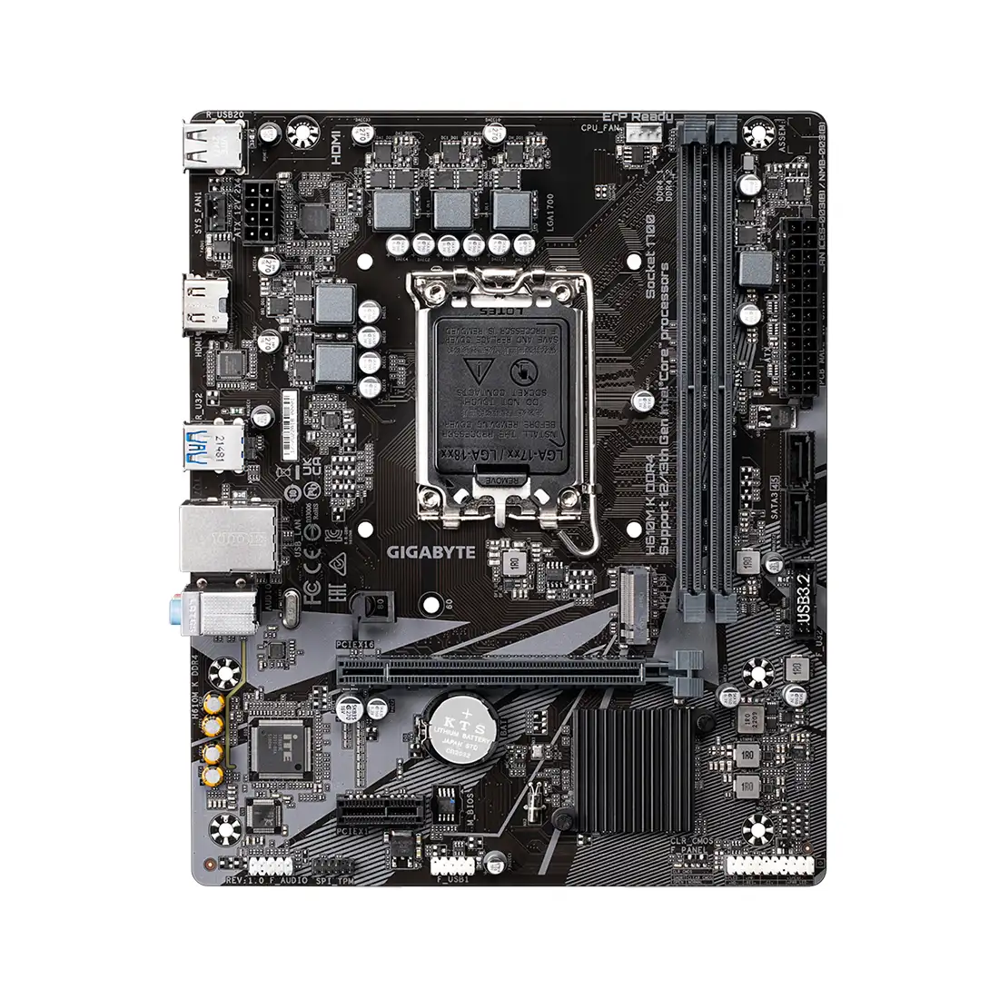 Материнская плата Gigabyte H610M K DDR4  - фото 6