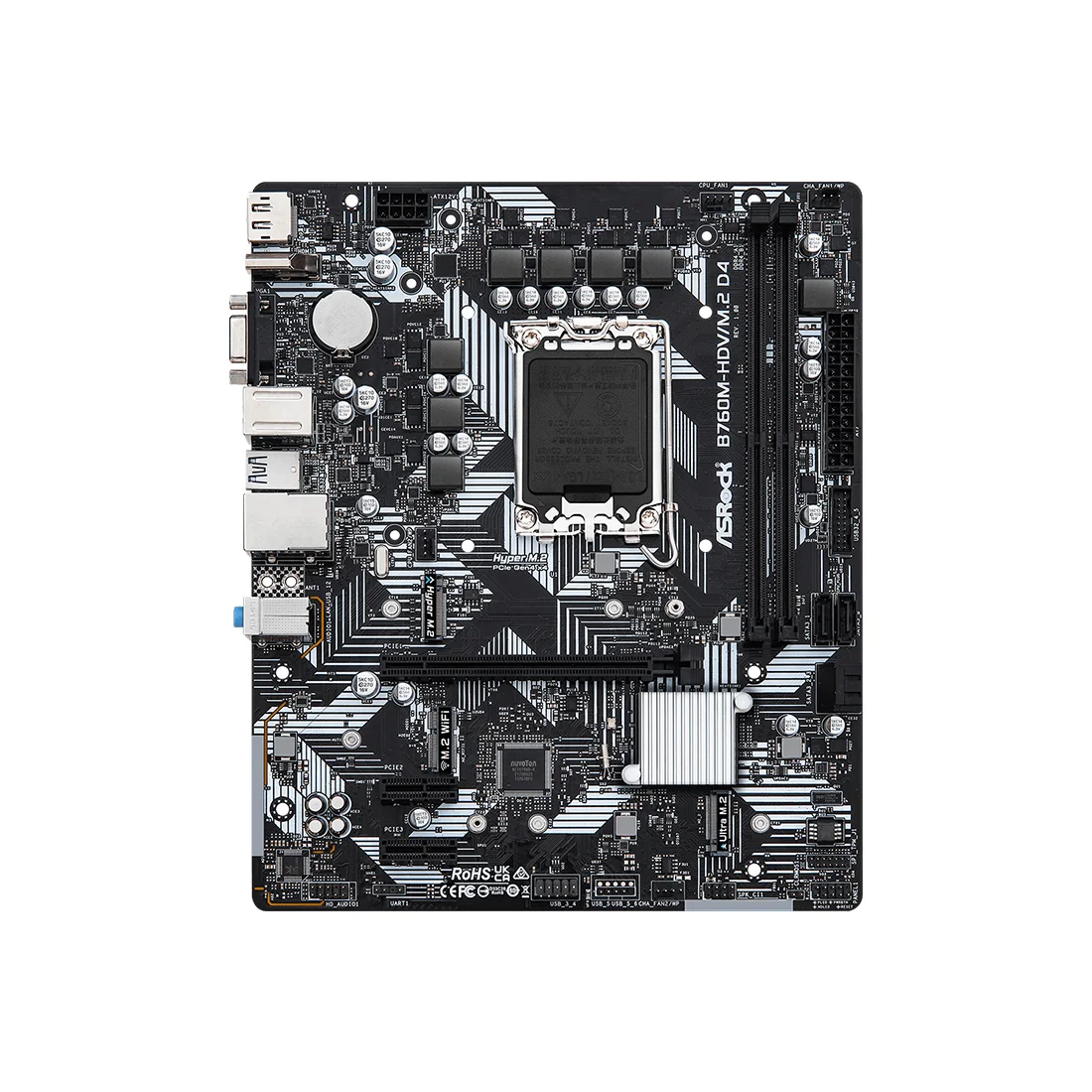 Материнская плата ASRock B760M-HDV/M.2 D4  - фото 2