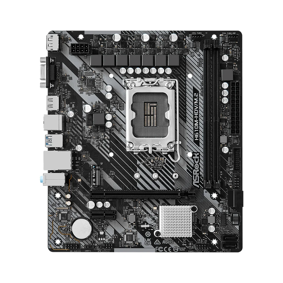 Материнская плата ASRock H610M-HDV/M.2 R2.0  - фото 2