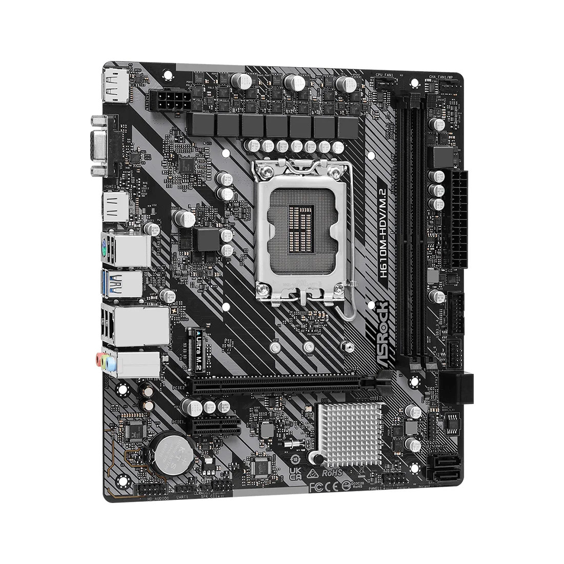 Материнская плата ASRock H610M-HDV/M.2 R2.0  - фото 3