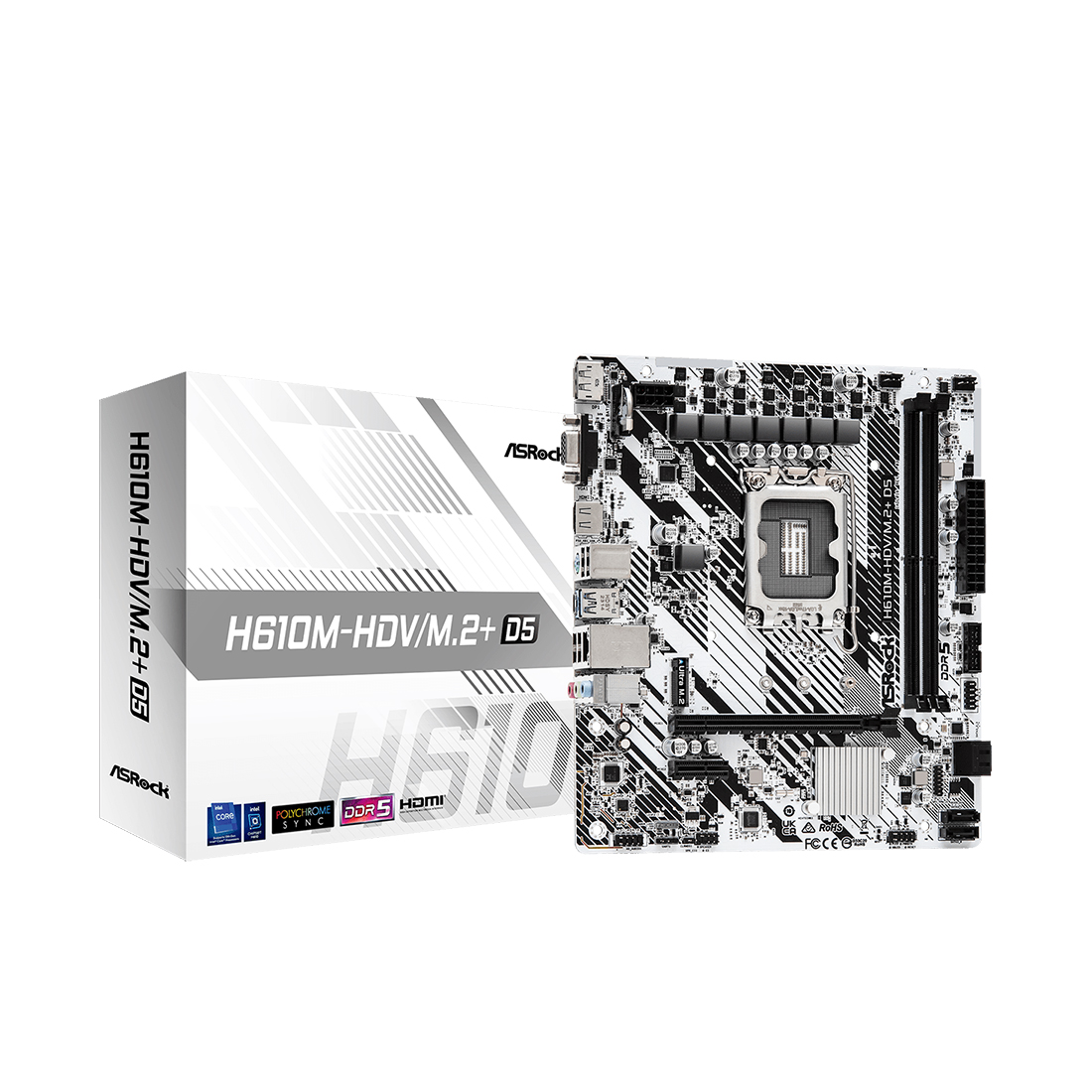 Материнская плата ASRock H610M-HDV/M.2+D5 