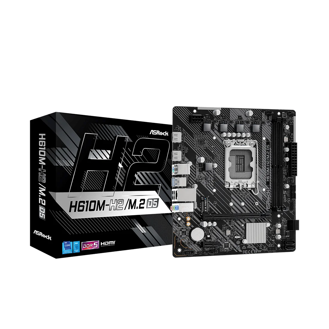 Материнская плата ASRock H610M-H2/M.2 D5  - фото 3