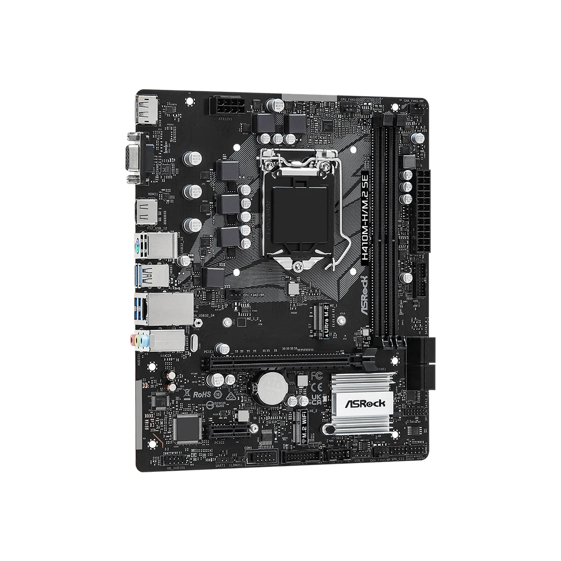 Материнская плата ASRock H410M-H/M.2 SE  - фото 2