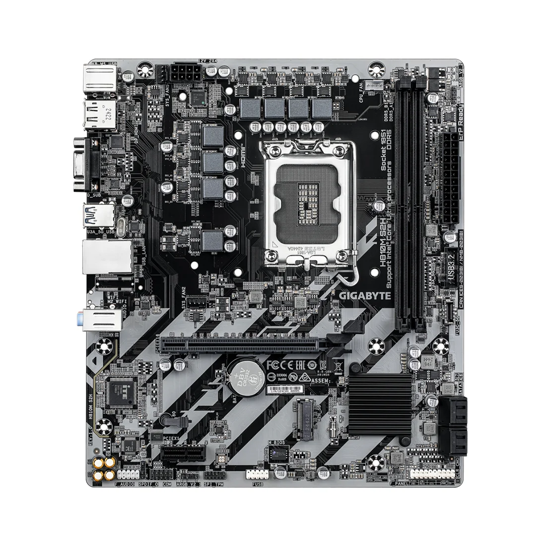 Материнская плата Gigabyte H810M S2H  - фото 6