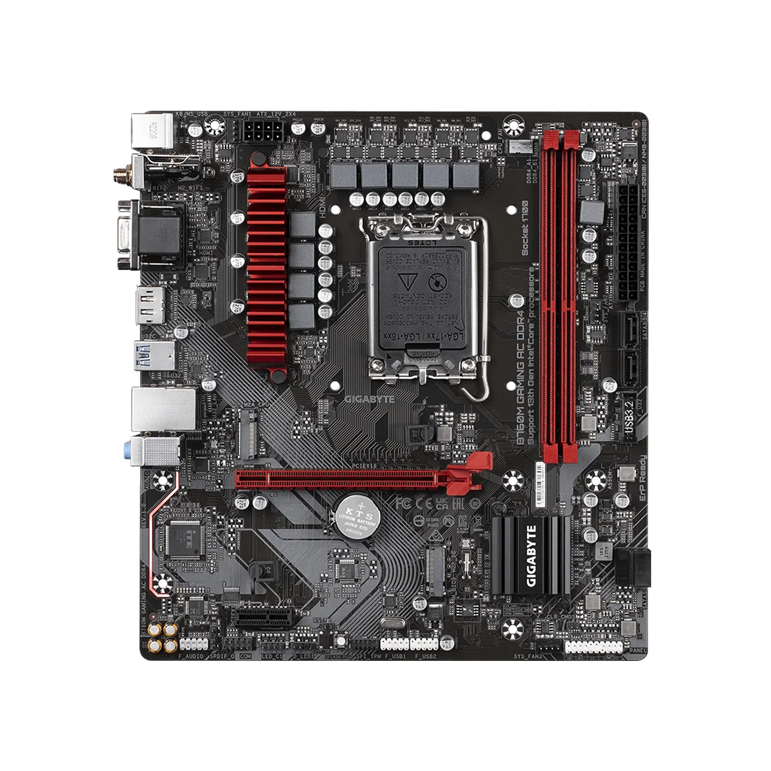 Материнская плата Gigabyte B760M GAMING AC DDR4  - фото 2