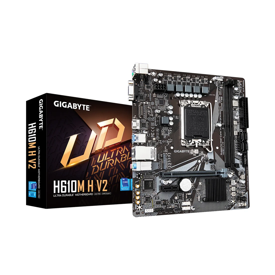 Материнская плата Gigabyte H610M H V2  - фото 4