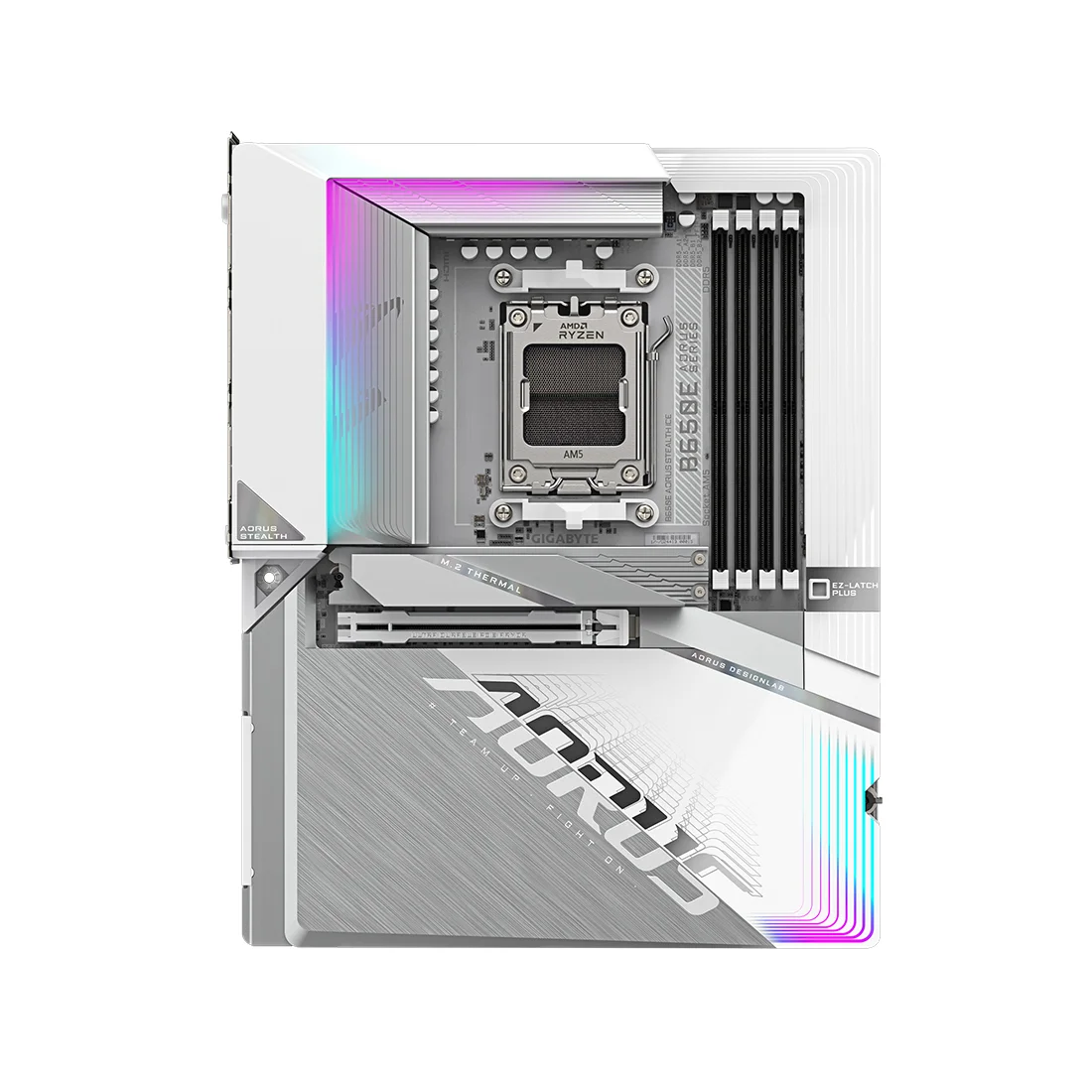 Материнская плата Gigabyte B650E A STEALTH ICE  - фото 2