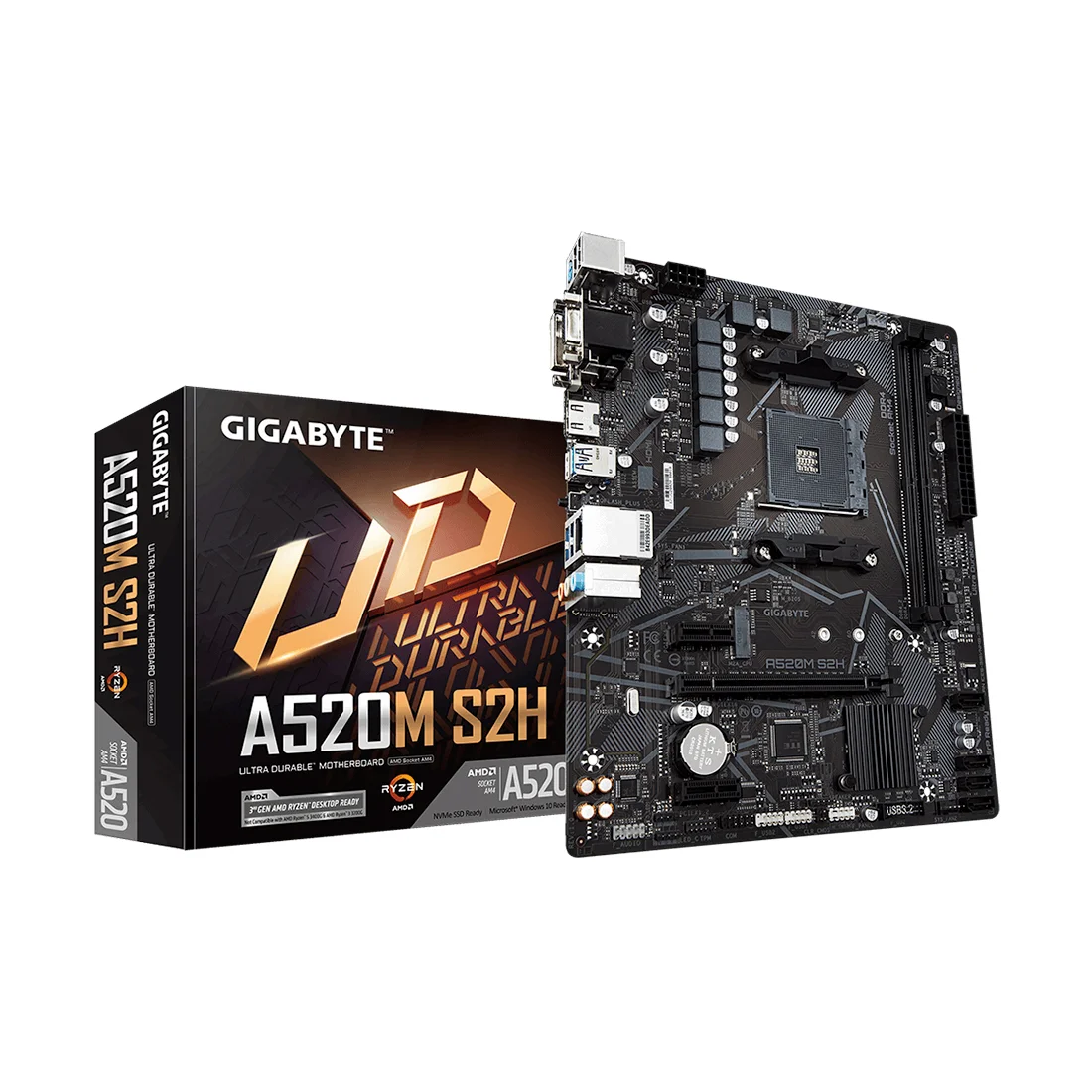 Материнская плата Gigabyte A520M S2H  - фото 3