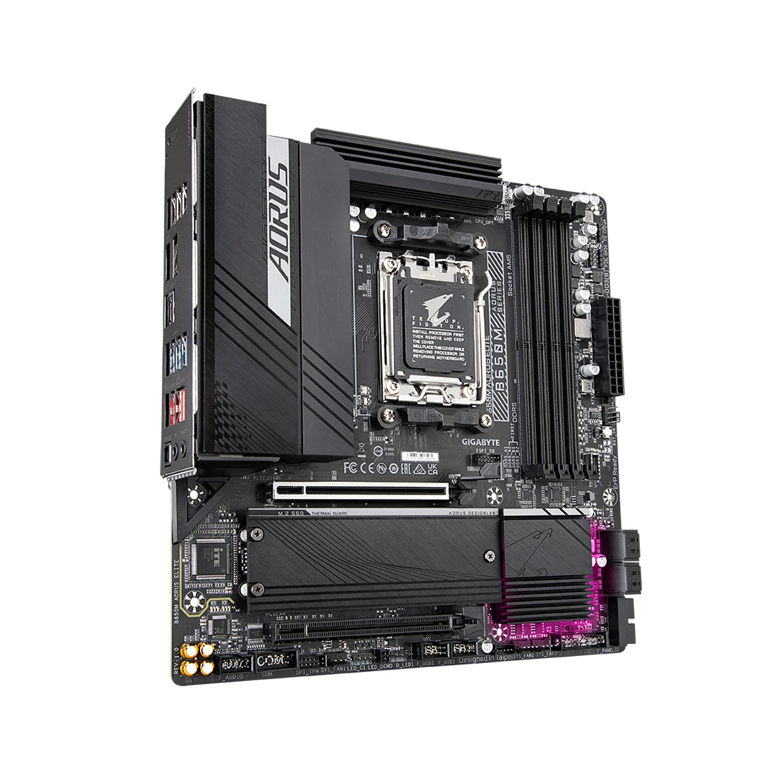Материнская плата Gigabyte B650M AORUS ELITE  - фото 3