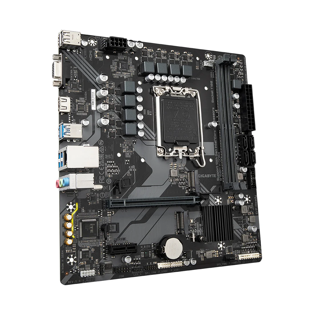 Материнская плата Gigabyte B760M H DDR4  - фото 5