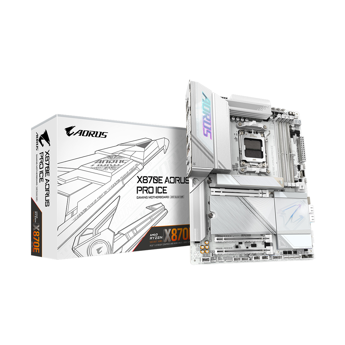 Материнская плата Gigabyte X870E AORUS PRO ICE 