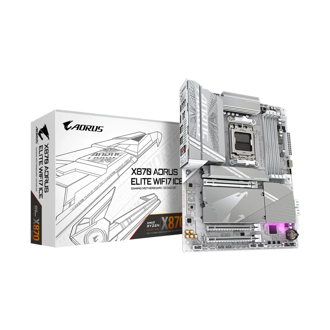 Материнская плата Gigabyte X870 A ELITE WF7 ICE 