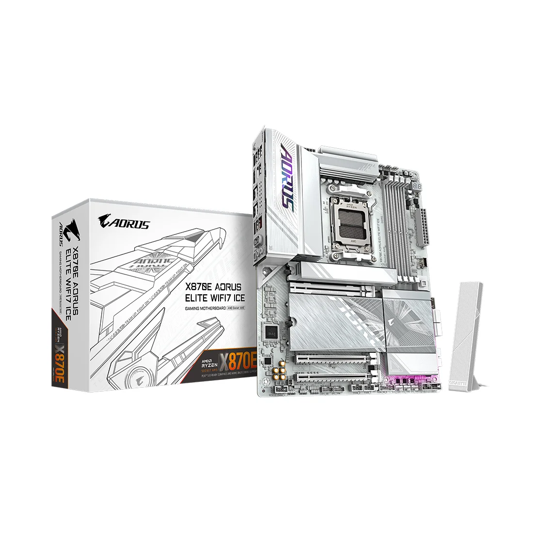 Материнская плата Gigabyte X870E A ELITE WF7 ICE  - фото 3