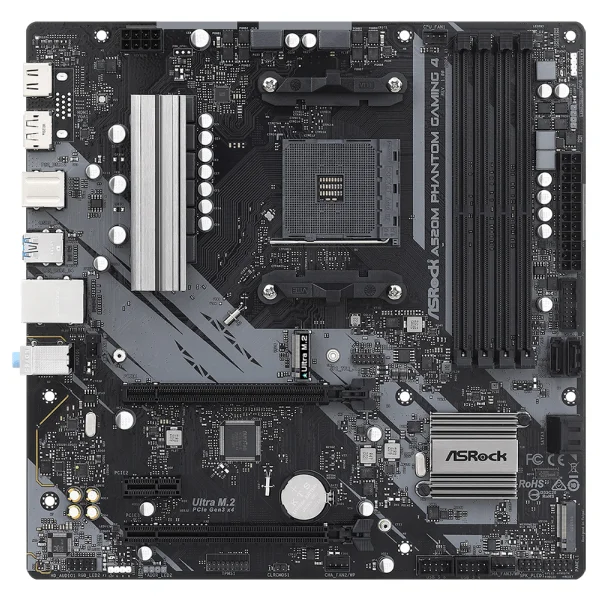 Материнская плата ASRock A520M PHANTOM GAMING 4 - фото 2