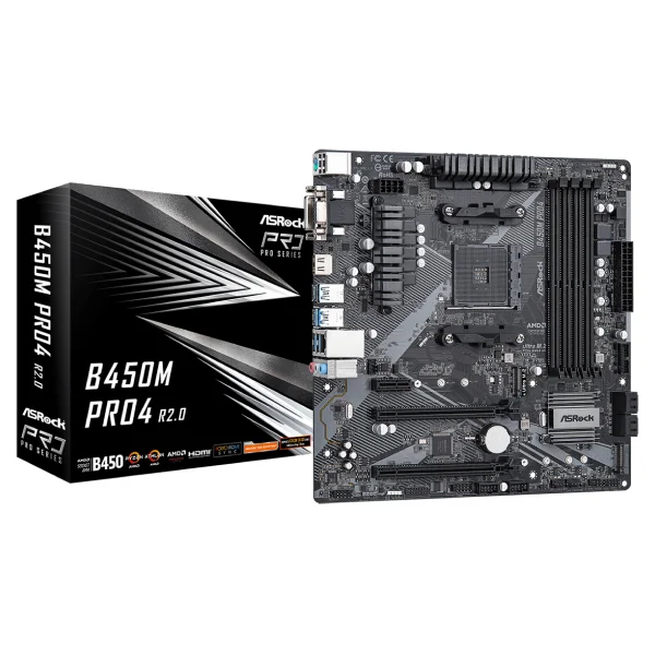 Материнская плата ASRock B450M PRO4 R2.0