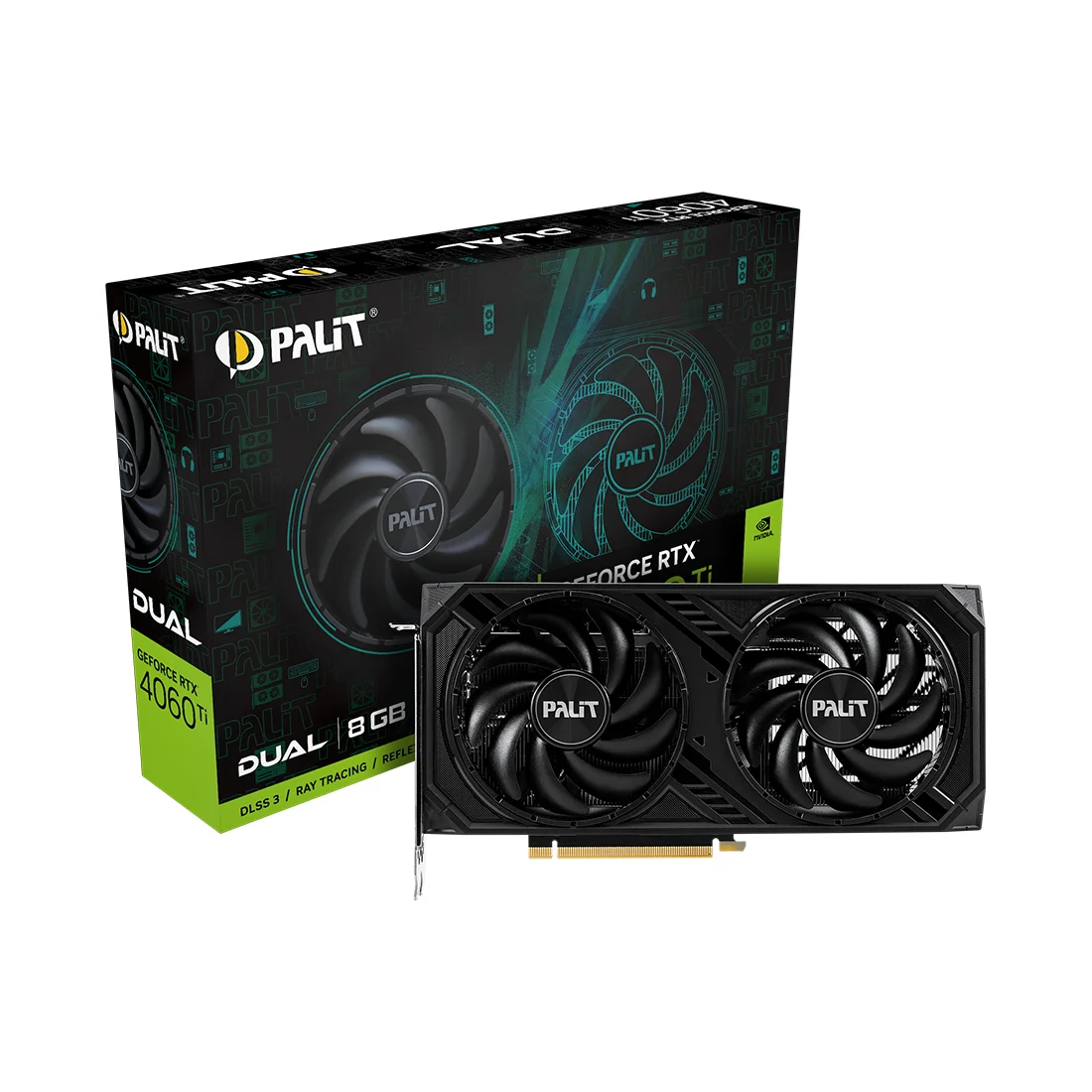 Видеокарта PALIT RTX4060Ti DUAL 8G (NE6406T019P1-1060D)  - фото 5