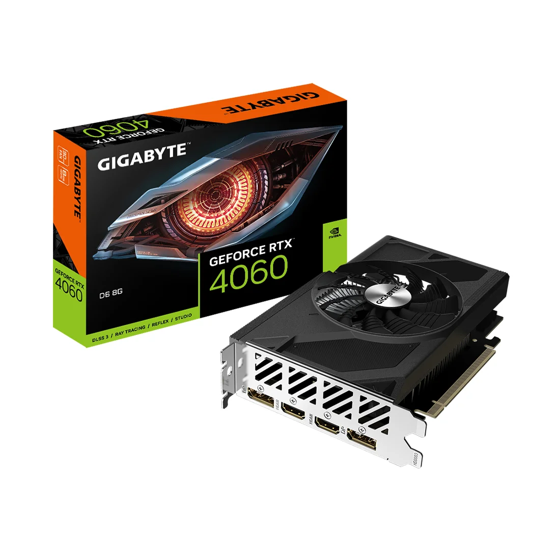 Видеокарта Gigabyte (GV-N4060D6-8GD) RTX4060 D6 8G  - фото 3