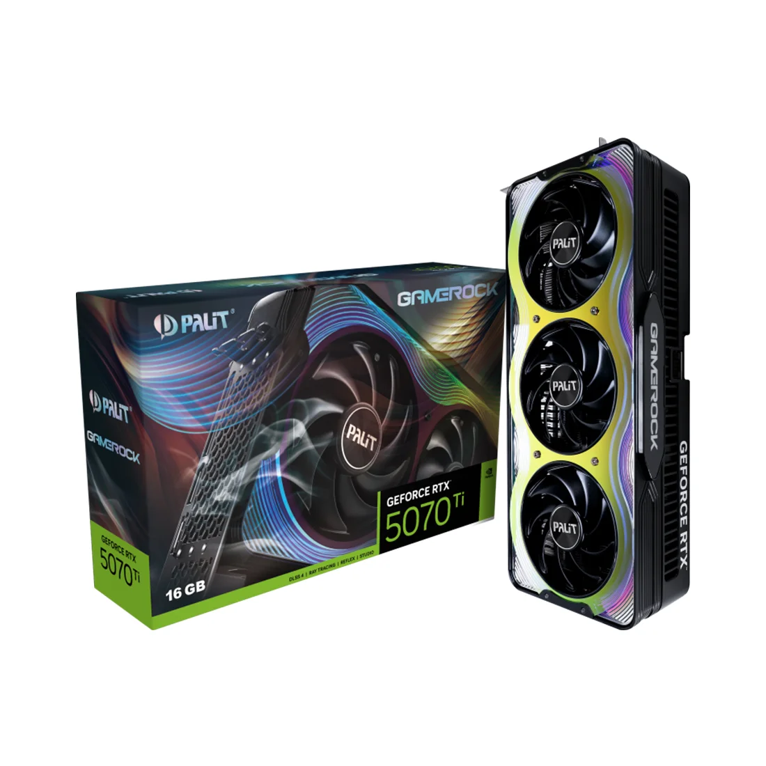 Видеокарта PALIT RTX5070Ti GAMEROCK 16GB (NE7507T019T2-GB2030G)  - фото 3