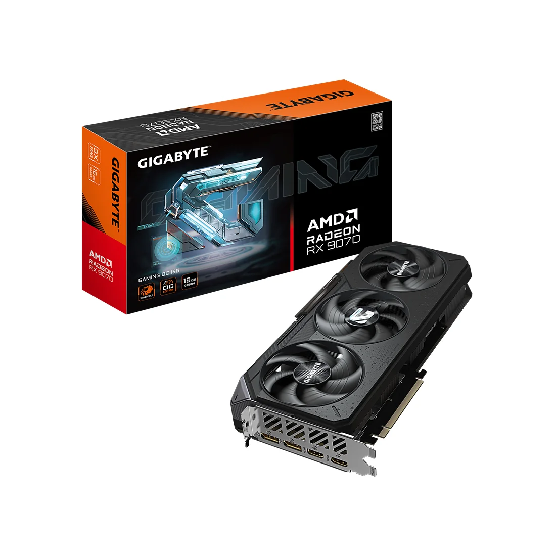 Видеокарта Gigabyte (GV-R9070GAMING OC-16GD) Radeon RX 9070 GAMING OC 16G  - фото 2