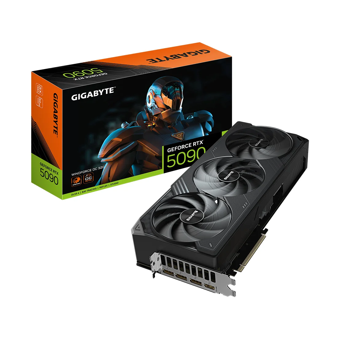 Видеокарта Gigabyte (GV-N5090WF3OC-32GD) RTX5090 WINDFORCE OC 32G  - фото 6