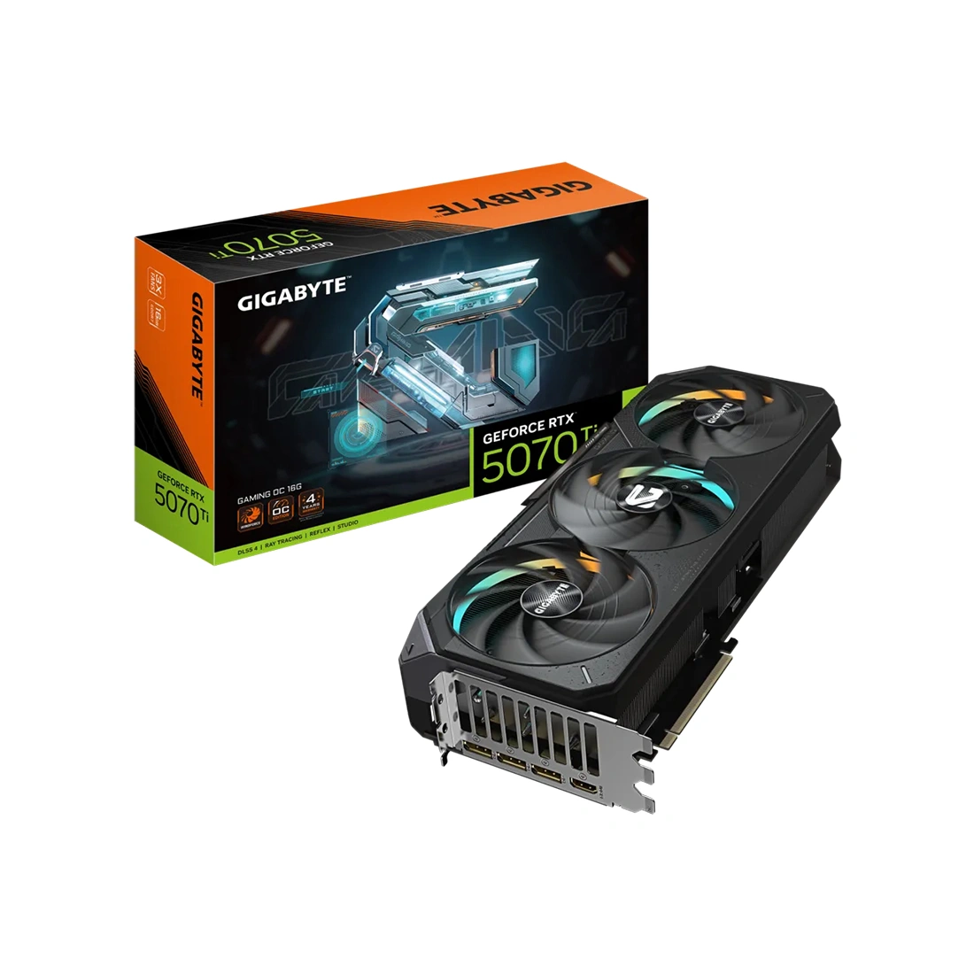 Видеокарта Gigabyte (GV-N507TGAMING OC-16GD) RTX5070Ti GAMING OC 16G  - фото 2