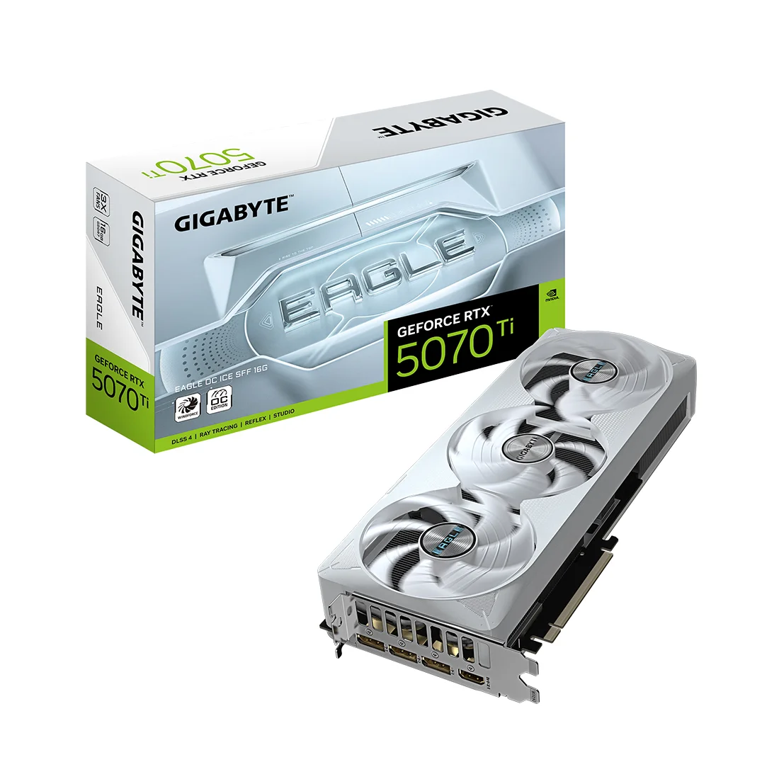 Видеокарта Gigabyte (GV-N507TEAGLEOC ICE-16GD) RTX5070Ti EAGLE OC ICE 16G  - фото 2