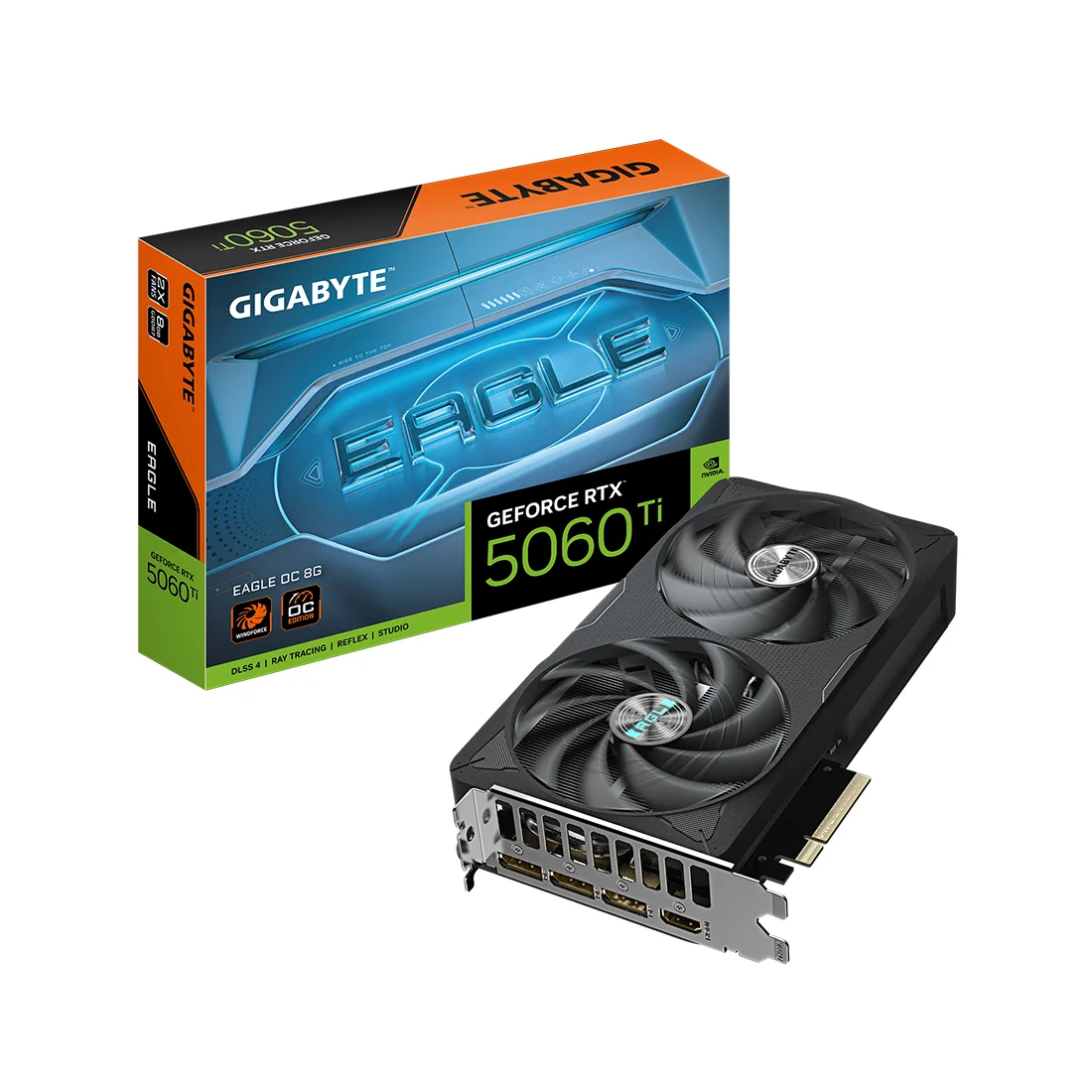 Видеокарта Gigabyte (GV-N506TEAGLE OC-8GD) RTX5060Ti EAGLE OC 8G  - фото 3