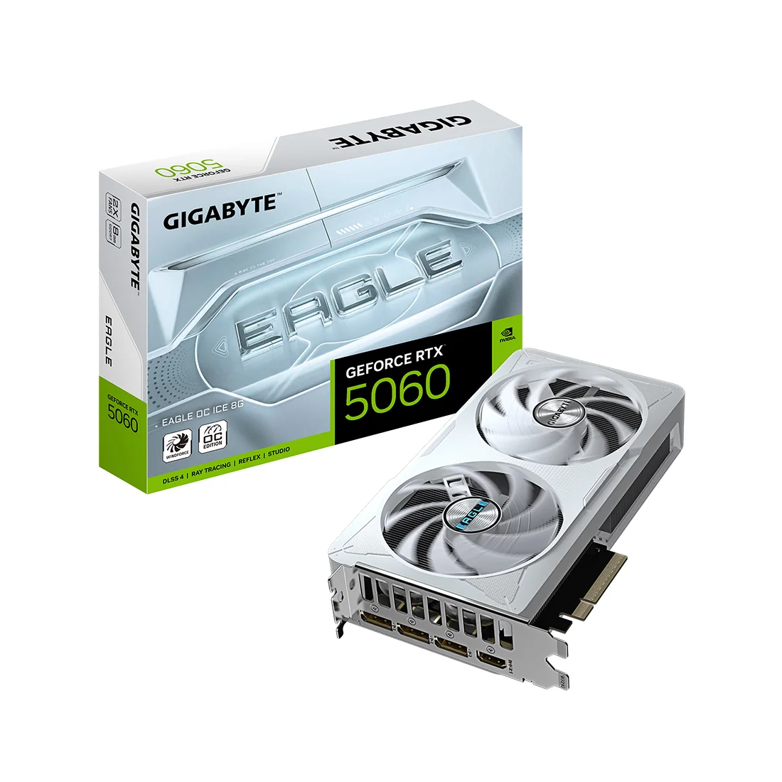 Видеокарта Gigabyte (GV-N5060EAGLEOC ICE-8GD) RTX5060 EAGLE OC ICE 8G  - фото 5