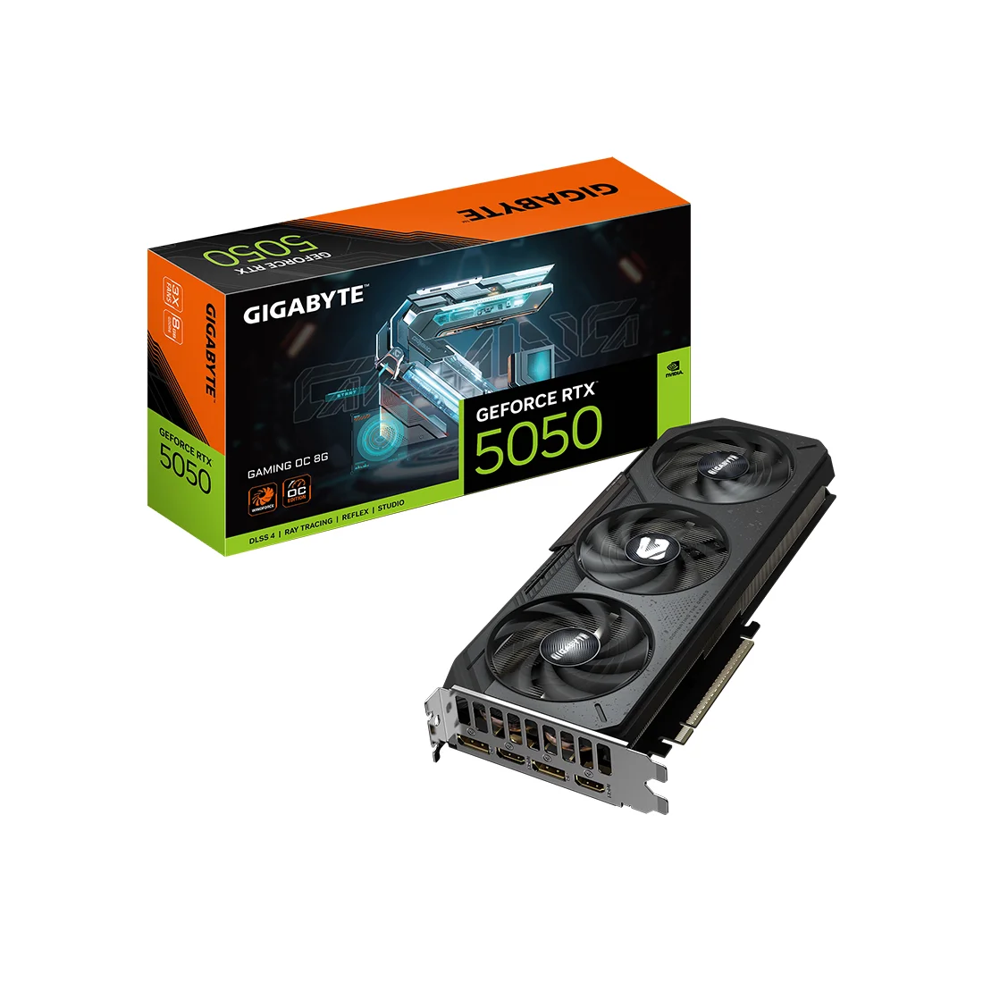 Видеокарта Gigabyte (GV-N5050GAMING OC-8GD) RTX5050 GAMING OC 8G  - фото 2
