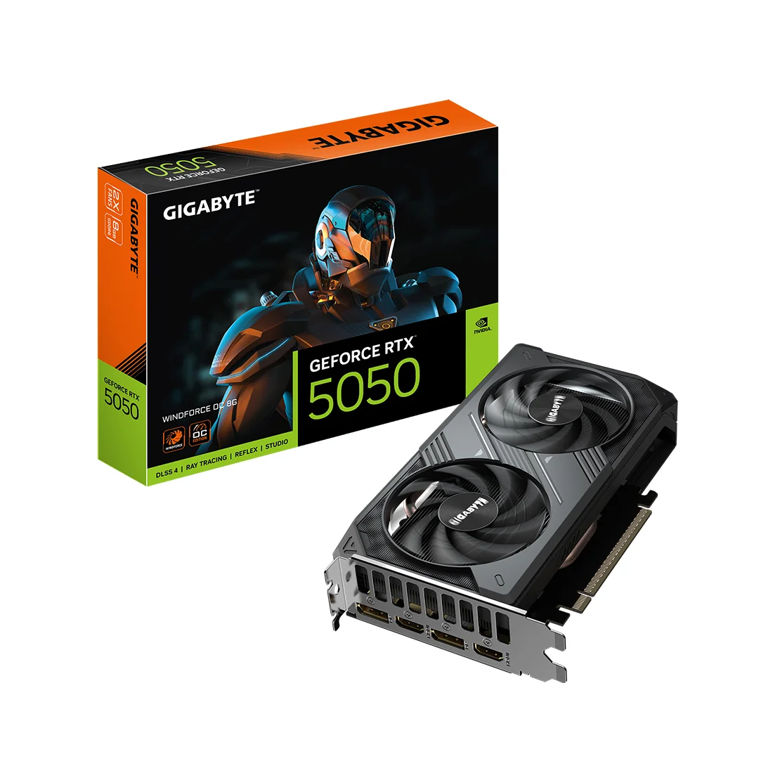 Видеокарта Gigabyte (GV-N5050WF2OC-8GD) RTX5050 WINDFORCE OC 8G  - фото 5