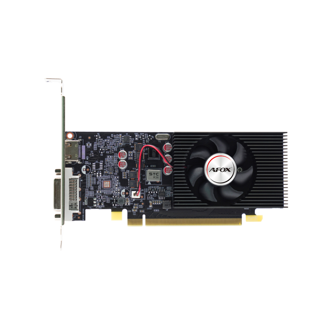 Видеокарта AFOX GT1030 4GB D4 LP Single Fan (AF1030-4096D4L5) 