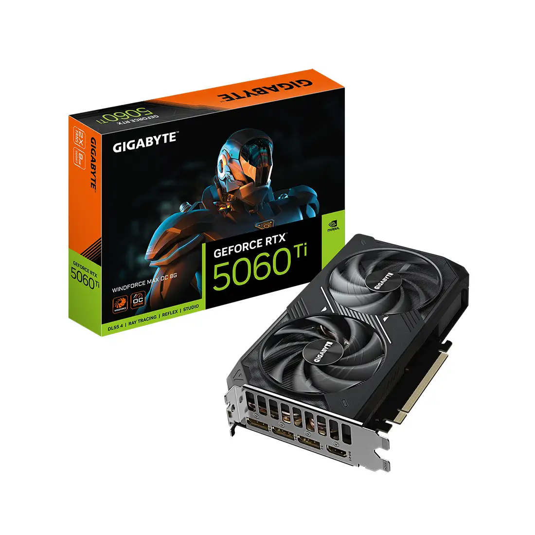 Видеокарта Gigabyte (GV-N506TWF2MAX OC-8GD) RTX5060Ti WINDFORCE MAX OC 8G  - фото 2