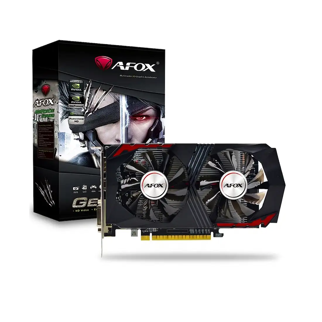 Видеокарта AFOX GTX1050Ti GAMING 4GB D5 Dual Fan (AF1050TI-4096D5H5-V10) 