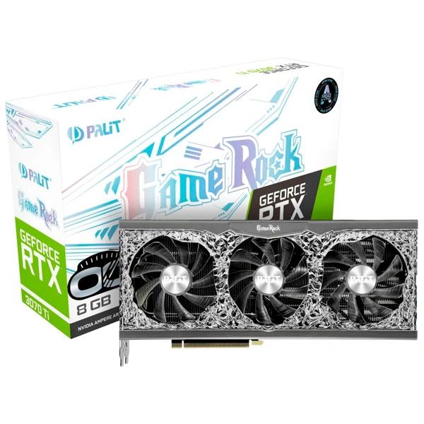 Видеокарта Palit RTX 3070Ti GameRock OC 8G (NED307TT19P2-1047G) - фото 9