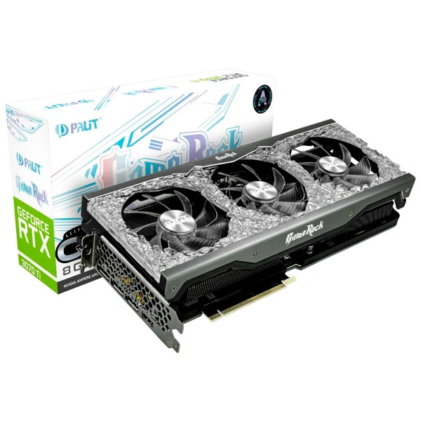 Видеокарта Palit RTX 3070Ti GameRock OC 8G (NED307TT19P2-1047G) - фото 10