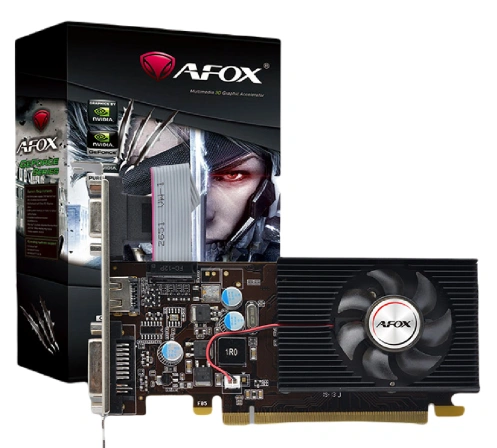 Видеокарта AFOX GeForce G210 1GB DDR3 64Bit DVI-HDMI-VGA Low profile - фото 2