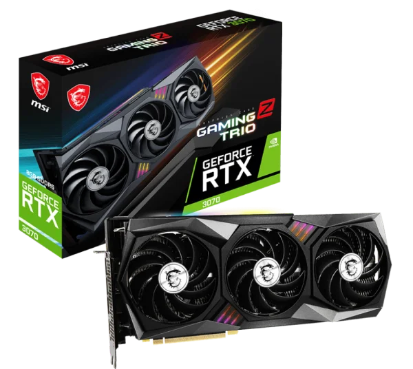 Видеокарта MSI GeForce RTX 3070 8GB GDDR6 Gaming Z Trio LHR - фото 5