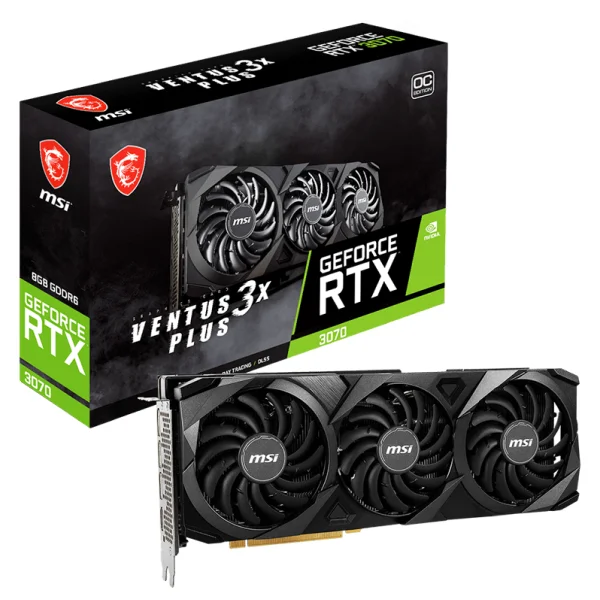 Видеокарта MSI GeForce RTX 3070 8GB GDDR6 VENTUS 3X PLUS OC LHR