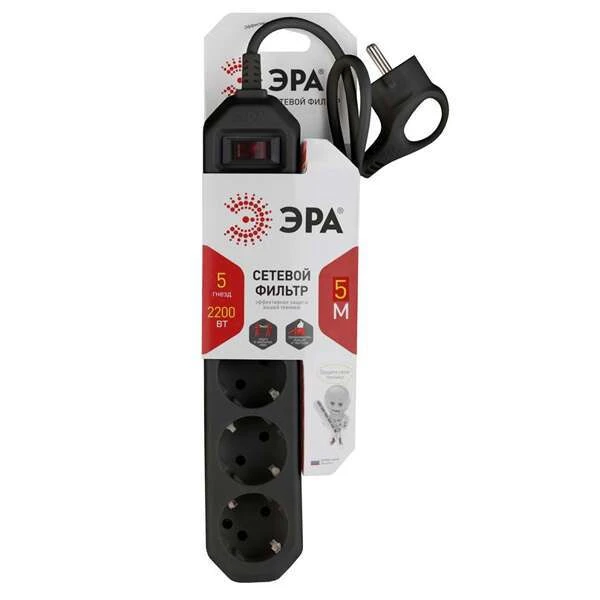 Сетевой фильтр ЭРА USF-5es-5m-B - фото 2